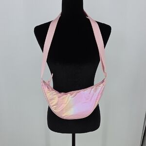 art class Pink Iridescent Crescent Crossbody
